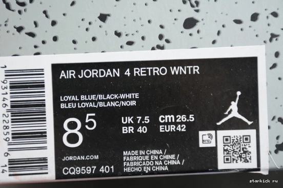 4 Red Jordan Air Blue Habanero CQ9597-401 Loyal WNTR Black CQ9597-401 0830